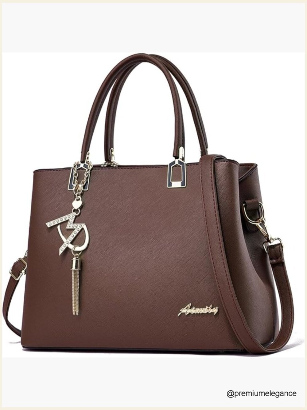 Women Tote Satchel Bag - PU Leather Shoulder Crossbody Handbag